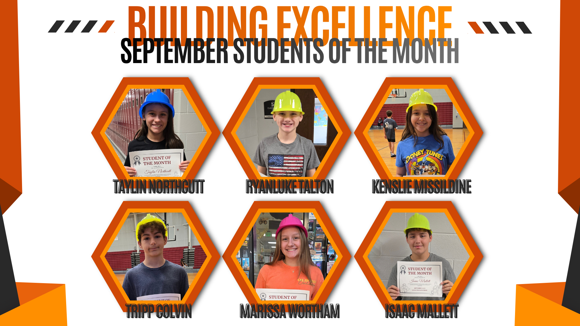 September Students of the Month